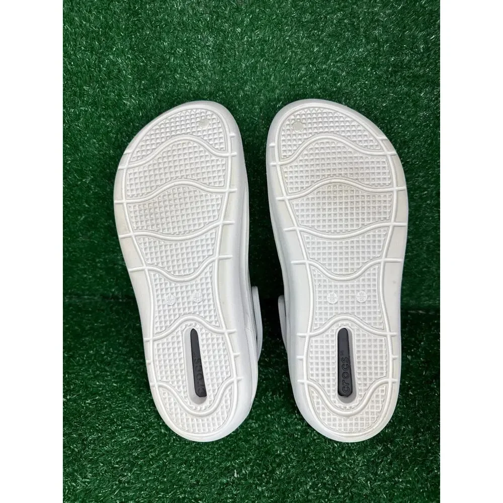 Crocs Inmotion Clog Light Gray SlipOn Sandals Unisex M-10 W-12 #209964-4NS